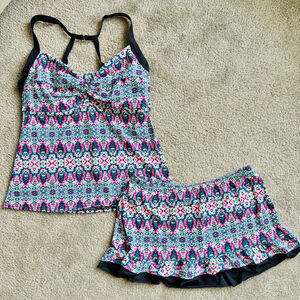 EUC Title 9 Tankini Swim Skirt Swim Set ~ Pele Swim Tank and Splash Swim Skirt